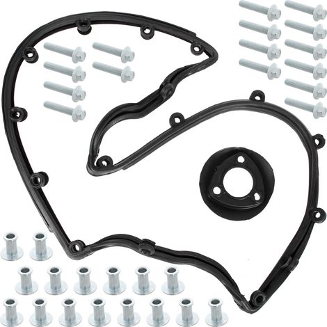 Kit guarnizioni coperchio valvole e tappo olio + set bulloni e dadi per VW T5 03-10 2.5 TDI (1/5)