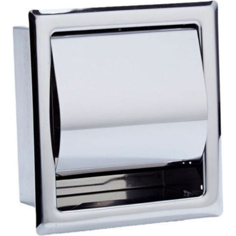 Porte Papier Toilette,porte-rouleau de papier toilette en acier inoxydable chromé imperméable, boîte de papier rouleau de distributeur de tissus dissimulé pour salle de bains, vestiaire (1/5)