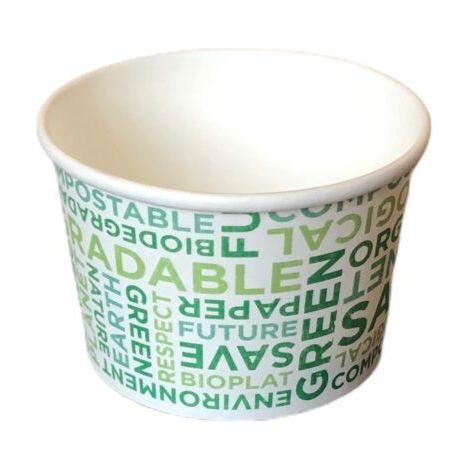 Pot à glace jetable 265 ml - 200B-64 - 45 pièces - Ecobioshopping