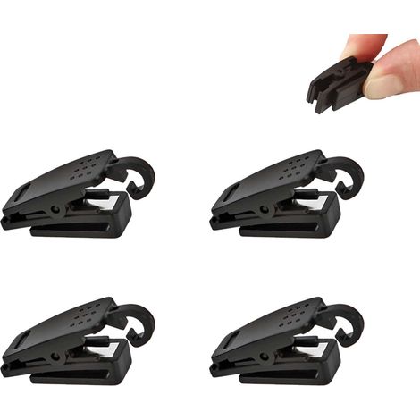 Masque de Ski ou de Snowboard, Porte-Masque Casque, Fixer Les Masques au Casque, Plusieurs Styles - Noir (1/5)