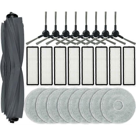 Pièces de rechange pour aspirateur robot Dreame L10s Pro Gen 2 : brosse principale, chiffon de nettoyage, filtre HEPA et accessoires (1/5)