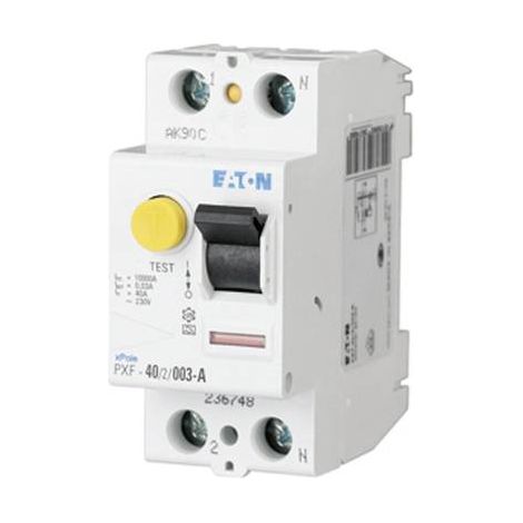 DISJONCTEUR DIFFÉRENTIEL EATON 236748 PXF-40/2/003-A A 2 PÔLES 40 A 0.03 A 230 V (1/3)