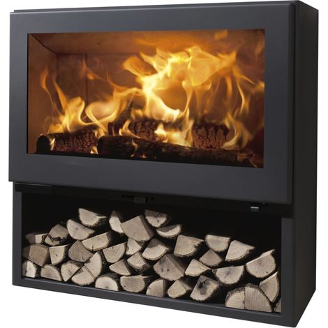 stufa a legna panadero "fenix 5" antracite 8,2 kw