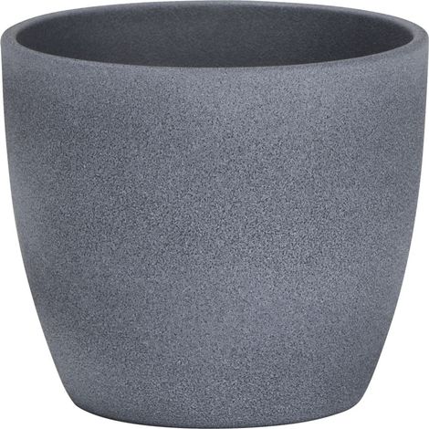 Scheurich Übertopf Serie 920 Ø 11 x 9,4 cm dark stone Blumentöpfe & Übertöpfe
