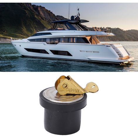 Bouchon d'Étanchéité 19mm Laiton pour Bateau, Joint Caoutchouc, Accessoire Marine Yacht, Diamètre 7/8 Pouce (1/5)