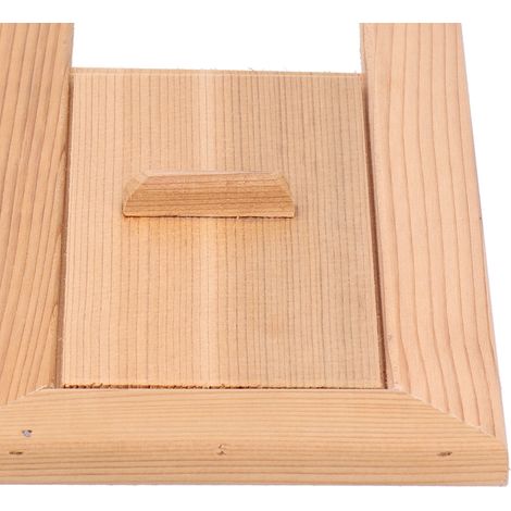 Grille d'aération rectangulaire en bois pour sauna, accessoire de ventilation pour hammam (1/5)