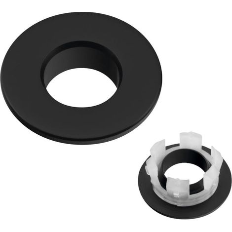 Überlaufrosette Messing schwarz 14/30 mm (1/5)