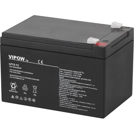 Batterie gel Vipow 12V 12Ah UPS PIEC (1/5)