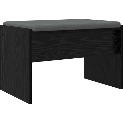 Maison Exclusive - Flurbank mit Kissen Schwarz Eichen-Optik 63 x