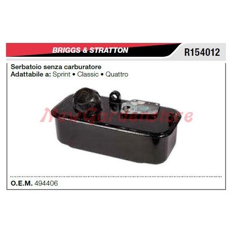 Serbatoio senza carburatore B&S tagliaerba tosaerba rasaerba sprint R154012