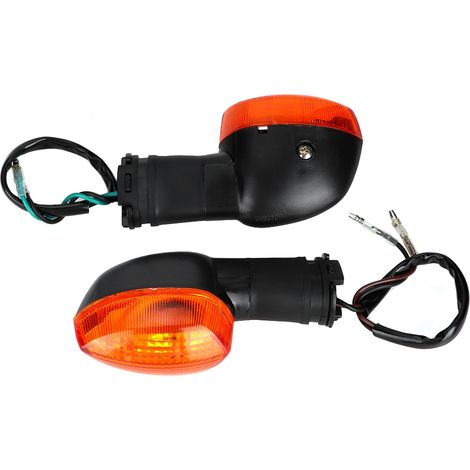 Clignotants Moto 2 Pièces Feux De Signalisation Compatibles YAMAHA R1 Accessoires (Noir Et Jaune) (1/3)