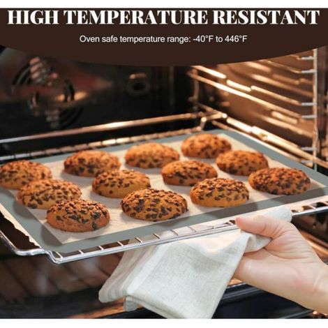 Tapis De Cuisson En Silicone - 3 Pièces - 42x29 5 Cm Et 30x21 Cm - Pour Four - Réutilisable Antiadhésif - Qualité Alimentaire (1/5)