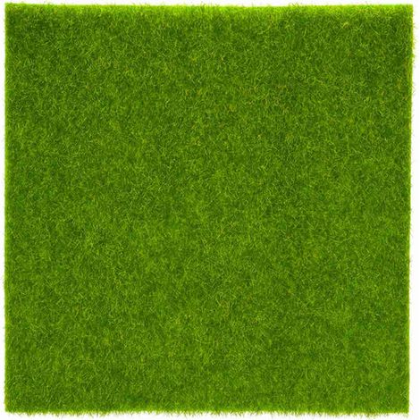 Synthetic Miniature Garden Ornament DIY Craft Pot Artificial Lawn Grass Plastic(15 x 15cm)