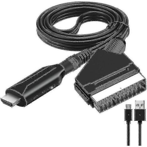 Convertisseur T vers HDMI ou adaptateur vidéo pour TVHD/DVD/décodeur/PS3/PAL/NTSC (1/4)