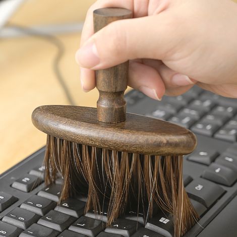 Multi-fonction bureau nettoyage brosse écart bois massif petite brosse balayage rainure tiroir balayage poussière poussière plumeau 1 pièce (1/3)
