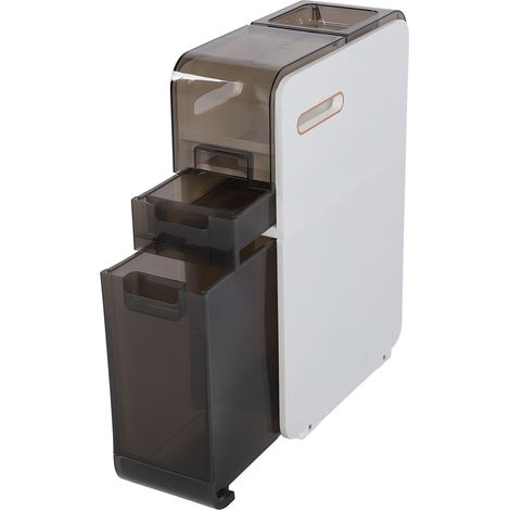 Slim, narrow cabinet with casters, storage cabinet (1/5)