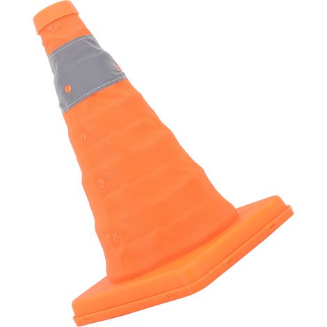Cônes de signalisation pliables et réfléchissants, base renforcée, hauteur 30 cm (1/5)