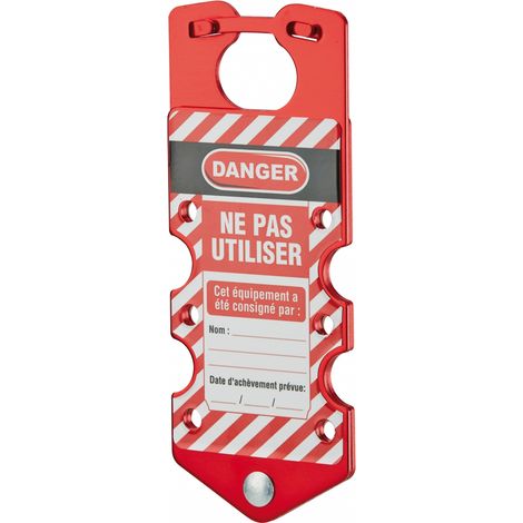 Ganascia in alluminio Ø 36 x 28 per 6 lucchetti , Lockout Tagout LOTO - THIRARD