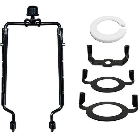 Portalámparas ajustable de 7 pulgadas, E14, E26, E27. Kit de portalámparas ajustable, adaptador de casquillo negro Fra-yuyu. (1/5)