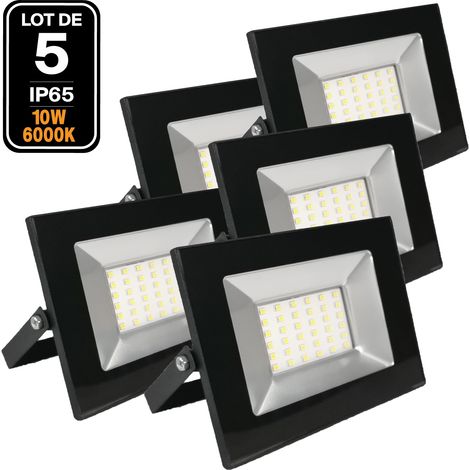 5 Projecteurs Led 10W Ipad 6500k Haute Luminosité