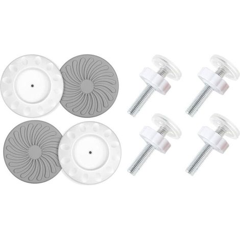 Lot de 8 barrières de sécurité pour bébé, montées sous pression, tiges filetées, butoirs de sécurité pour portes d'escalier, pour portes, murs, escaliers pour animaux, barrières pour bébé (1/5)