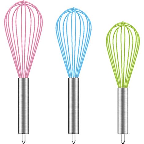 Ensemble de fouets de cuisine : fouets pour cuisiner, mélanger, fouetter, battre et remuer. (1/5)