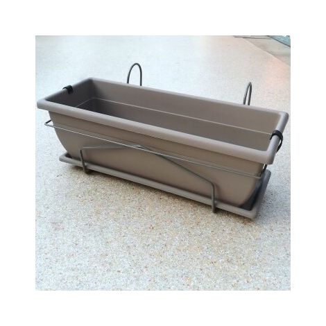 KIT BALCONETTA VENERE 52X24XH18CM TORTORA