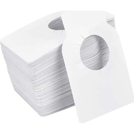 100 etiquetas reutilizables para bodega de vino, etiquetas para botellas de vino, etiquetas de PVC en blanco, etiquetas de plástico para regalo, manualidades, para botellas de vino y bodegas, blancas  (1/4)