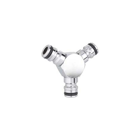 DEVIATORE A 3 VIE PER RACCORDI RAPIDI METAL-JET IN BLISTER 9607 - 1 blister CLABER