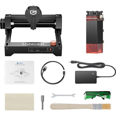 Graveur Laser, Haute Précision, Compatibilité avec Divers Matériaux, LONGER RAY5 Mini 3.5W, UE (1/2)