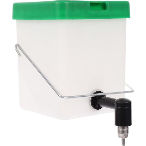 Distributeur Automatique d'eau Facile à Nettoyer 500ml en PVC Blanc Mangeoire et Abreuvoir Pratique pour Lapin et Hamster pour Cage de Lapin (1/5)