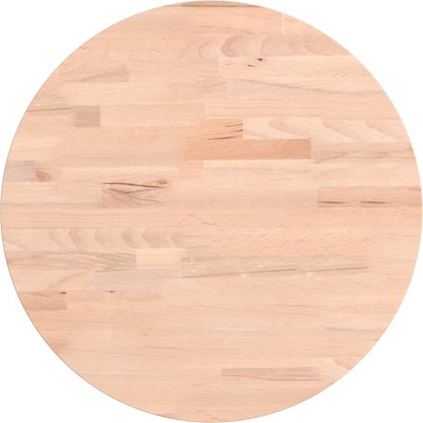 Dessus de table Dessus de bureau Plateau de table Ø40x2,5 cm rond bois massif de hêtre