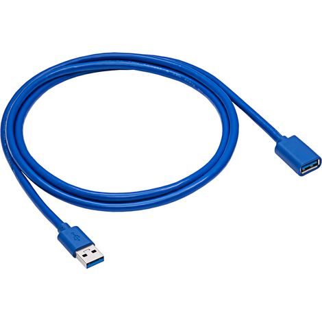 Cable de extensión Akyga AK-USB-10 2x USB A 3.0, cable macho-hembra de 1,8 m de carga rápida (1/3)