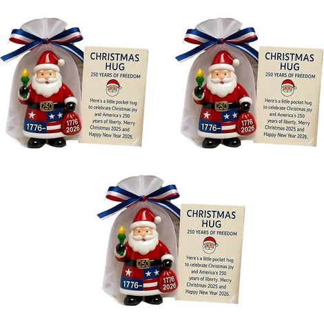 Ornement de sapin de Noël Père Noël incassable en acrylique décoration de Noël 250e anniversaire A (1/5)
