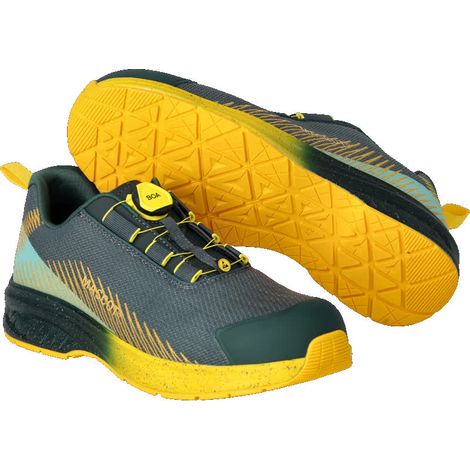 Mascot ESD-Sicherheitshalbschuh FOOTWEAR CUSTOMIZED F1601-909 S1PS Gr. 43 forest green/sunflower yellow (1/4)
