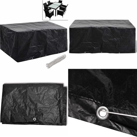 Gartenmöbel-Abdeckung 8 Ösen 240x140x90 cm - Gartenmöbelschutzhülle - Rattan Möbel Abdecken - Gartenmöbel Abzudecken - Wetterfest - Uv-beständig - Home & Living (1/5)