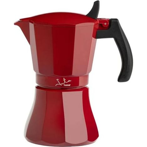 Machine à café italienne JATA Cafetera de inducción roja vulcano Rouge Aluminium 6 tasses (1 pièce) (1/5)
