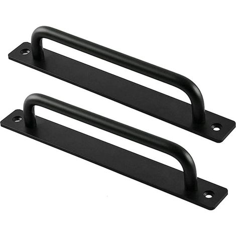 Poignée de porte de grange, poignée de porte coulissante robuste, poignée de porte d'armoire, bouton de tiroir, poignée de cuisine, poignée de porte en fer forgé pour porte en bois, poignée de jardin (1/5)