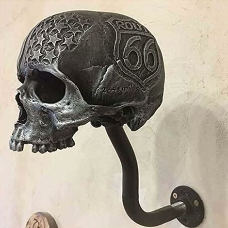 Soporte de resina para casco de motocicleta – Compatible con cascos de motocicleta y deportivos – Dimensiones 24x9x22 cm para una presentación elegante (1/5)