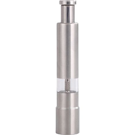 Moulin à Sel et Poivre - Acier Inoxydable 304 - Fonctionnement à Une Main - Contrôle Précis du Débit - Pour Cuisine Intérieure et Extérieure - Lot de 2 (1/5)