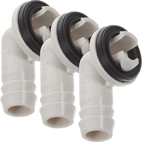 3 Pièces 15mm Connecteur De Tuyau De Vidange De Climatiseur Adaptateur D'unité De Climatisation De Fenêtre Adaptateur De Vidange D'eau De Condensation Raccord Coudé De Climatiseur De (1/5)
