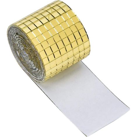 Autres outils spécialisés Mini verre carré auto-adhésif, carreaux de mosaïque d'artisanat décoratifs autocollants de miroir de fête amovibles, autocollant de verre imperméable bricolage artisanal déco