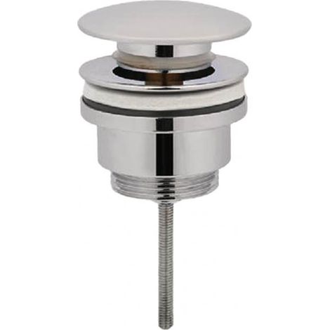 Válvula “Click-Clack” fabricada en latón cromado con tornillo universal