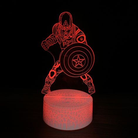 Veilleuse 3D pour figurines Marvel Hero Series