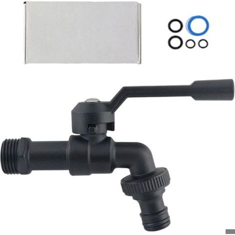 Robinet Double Sortie - Raccord 1/2 Pouces Pour Machine À Laver Et Jardin - Séparateur D'eau En Laiton (1/5)
