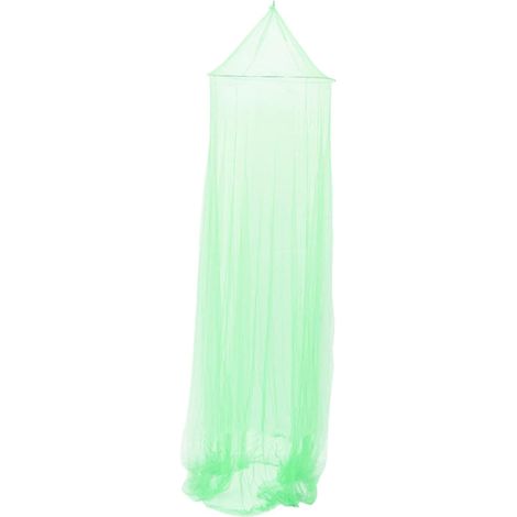 Moustiquaire dôme pour lit, maille en polyester vert (1/3)