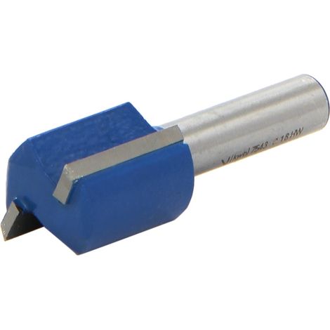 kwb 7543-20 HM Groove Cutter Professional (per legno, Ø 18mm, lunghezza di lavoro 20mm, albero 8mm, abbinando tutto comune fresatura a mano), blu / grigio (1/5)