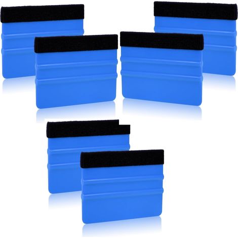Sollbry Feutre Bord Raclette,6 PCS Outil Emballage Raclette de Film de Fenêtre de Voiture Grattoir en Feutre pour Artisanat de Teinture Fenêtre de Voiture de Film Auto-adhésif (1/5)
