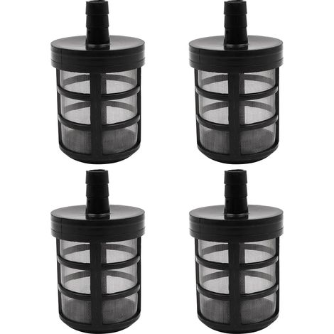 Lot de 4 filtres de tuyau d arrosage pour pompe à eau Filtre d aspiration pour nettoyeur haute pression Pour jardin et cour 280 380 (1/5)