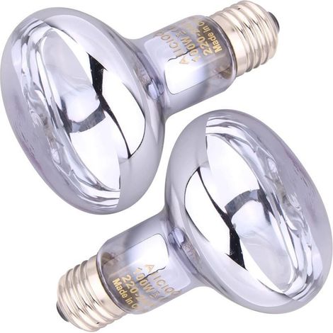 Tageslicht-Wärmelampen für Reptilien und Amphibien, 100 W, 2er-Pack, weiß [Energieklasse G] (1/4)